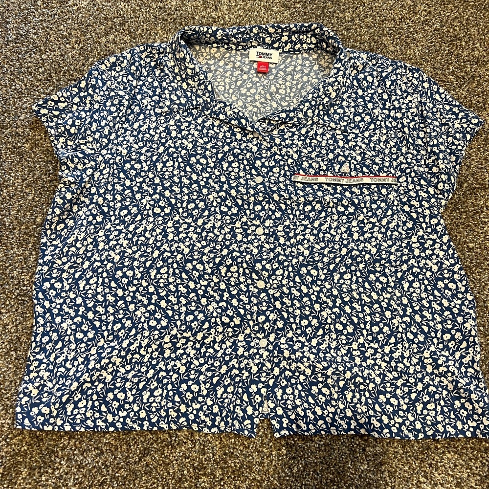 Tommy Hilfiger Navy Floral Shirt